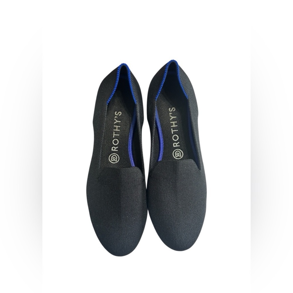 Rothy's Women's Black and Blue Loafers